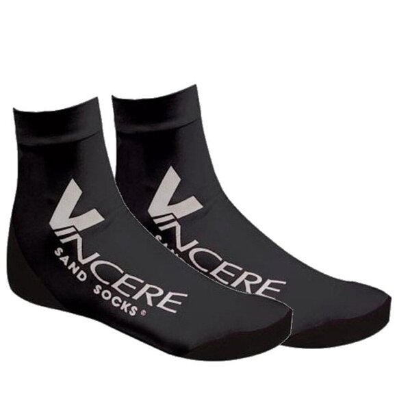 Vincere Neoprene Sand Socks Volleyball Size Small Black & White USA Made Small - Picture 1 of 8